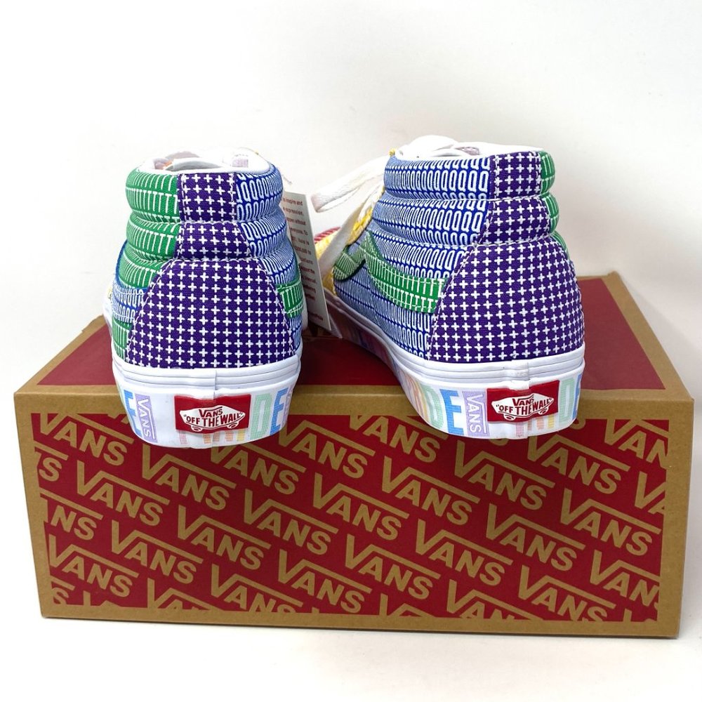 💖MEGA SALE💖VANS PRIDE LGBTQ+ Authentic Men’s Sneakers VN0A3WM33WJ Sk8-Mid - Picture 6 of 12